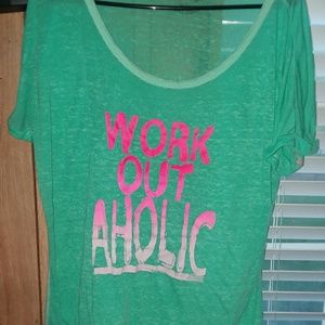 Work out loose shirt